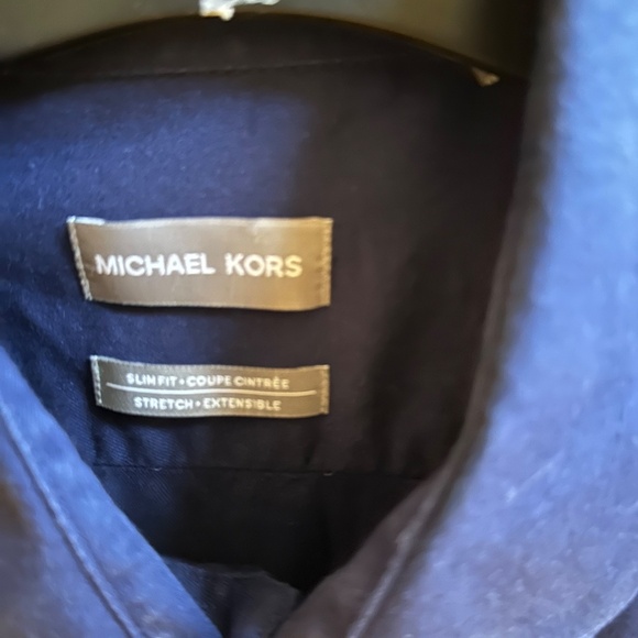 Michael Kors Dress Shirt Navy XL - Picture 2 of 2